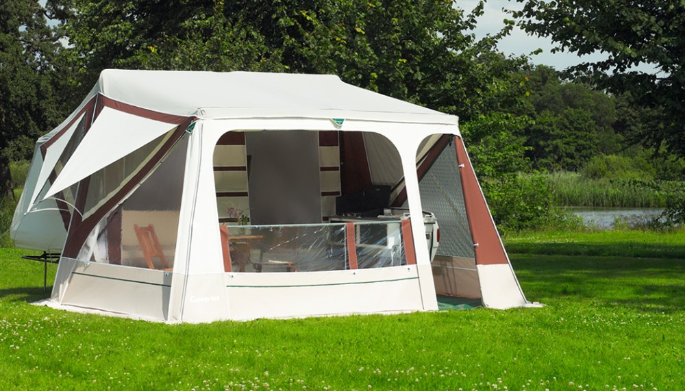 Egen campingvogn, camplet, telt